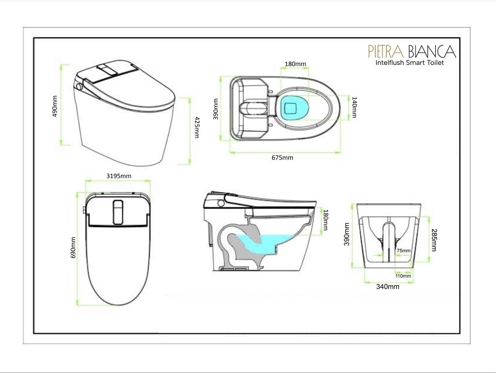 Pietra Bianca Smart Toilet - Image 15